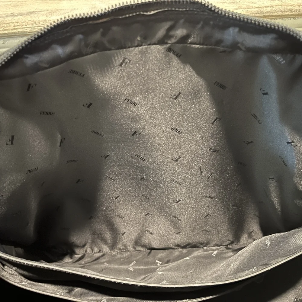 Gianfranco Ferre Soft Sided Nylon Briefcase with Leather Trim NWOT